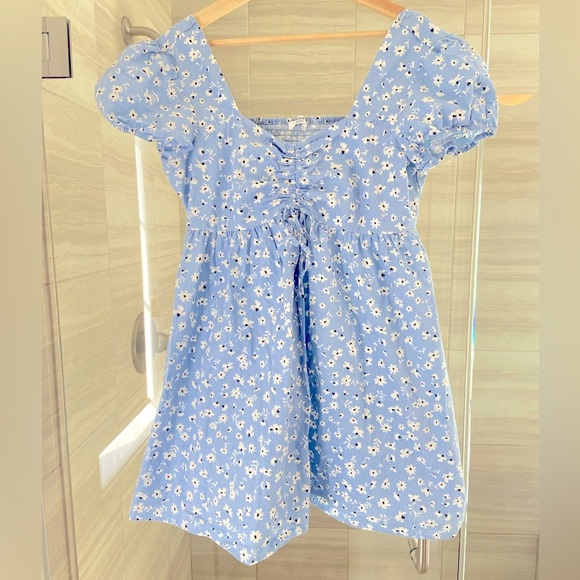 Blue‎ summer floral mini dress size XL - Picture 2 of 3